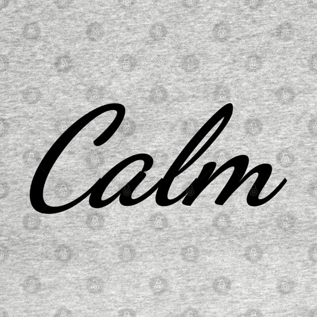 Calm Typography Art Minimal Design by HiddenPuppets